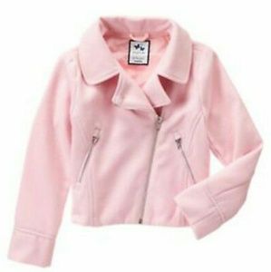 EUC Baby Girl Pink Moto Jacket